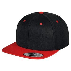 Yupoong Mens The Classic   2-Tone Cap / Black/ Red